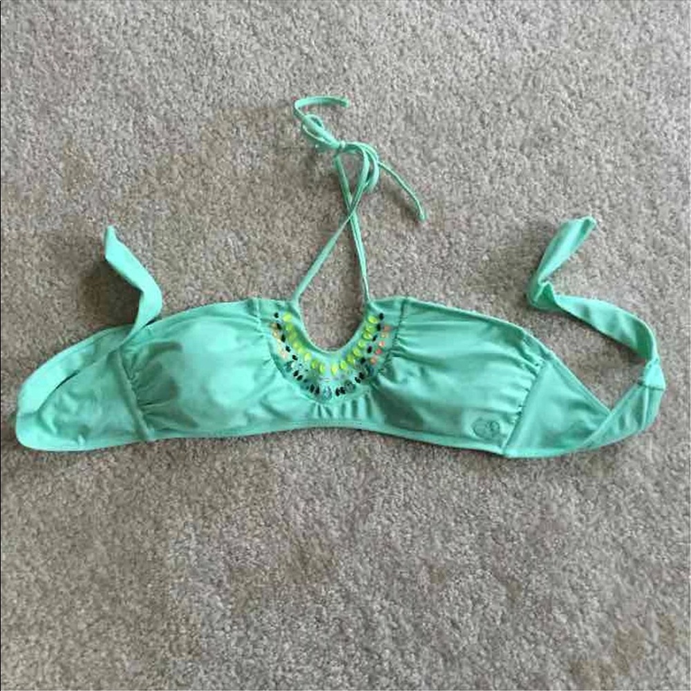 Size XL OP Mint/Jeweled Bandeau Swim Top
